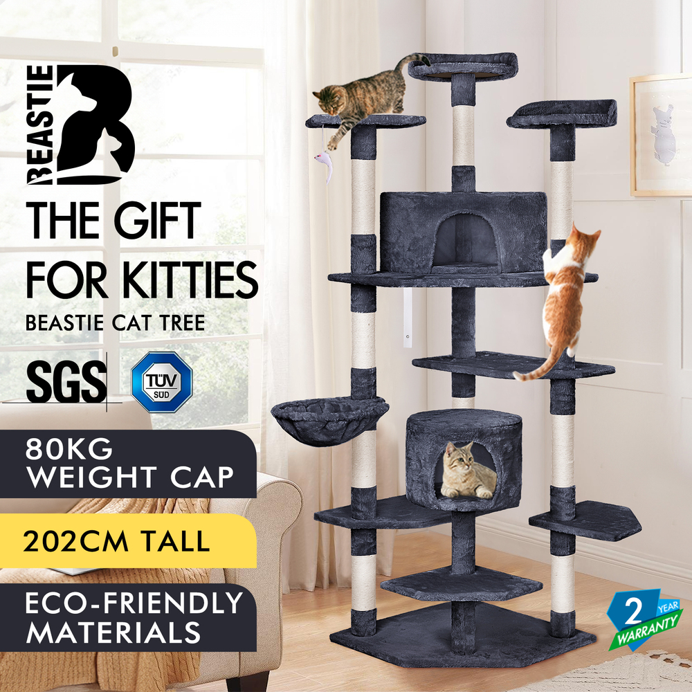 BEASTIE Cat Tree Scratching Post Scratcher Tower Condo House Furniture Bed Stand - Picture 342 of 474