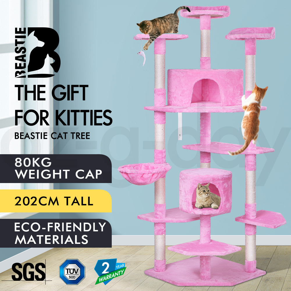 BEASTIE Cat Tree Scratching Post Scratcher Tower Condo House Furniture Bed Stand - Picture 434 of 474
