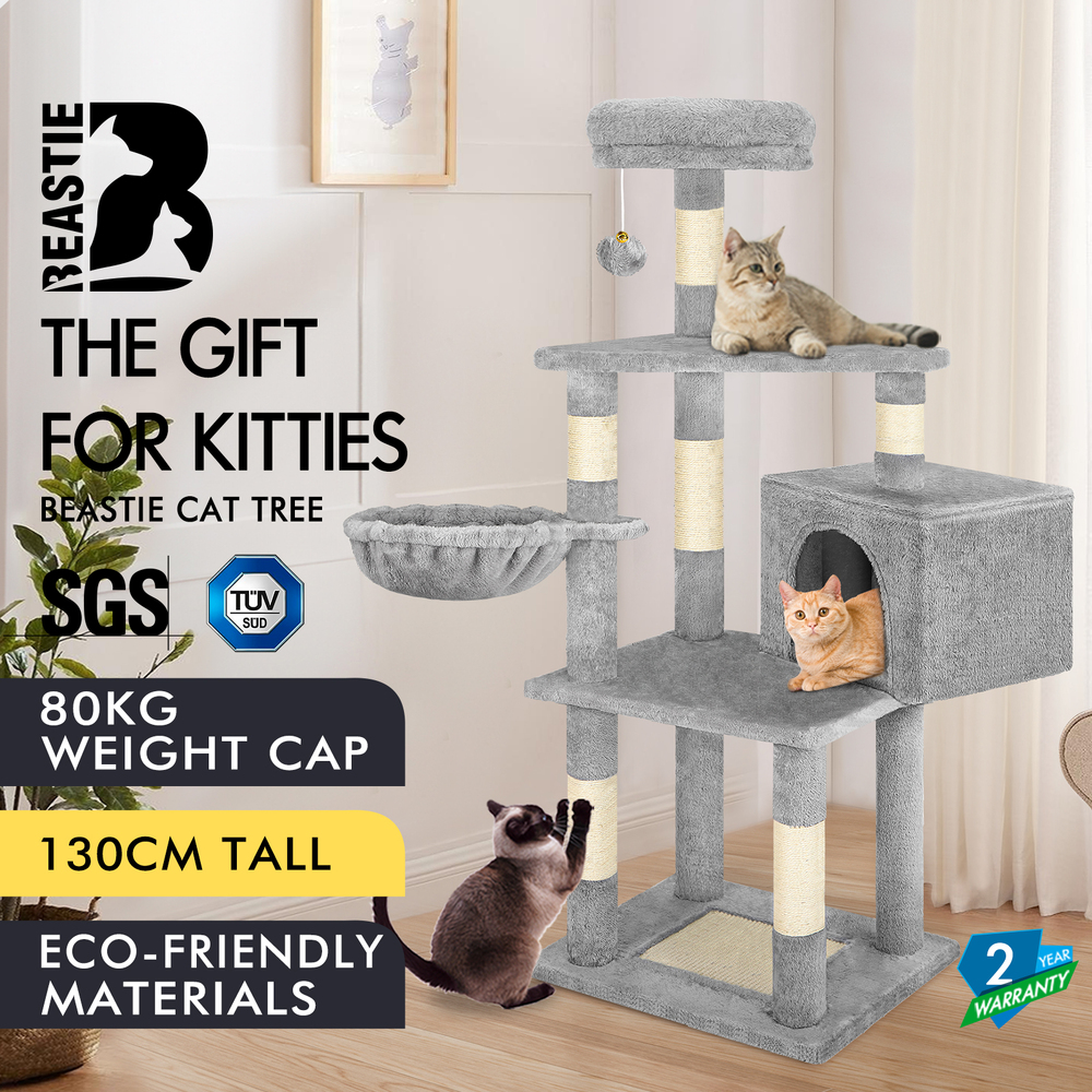 BEASTIE Cat Tree Scratching Post Scratcher Tower Condo House Furniture Bed Stand - Picture 122 of 474