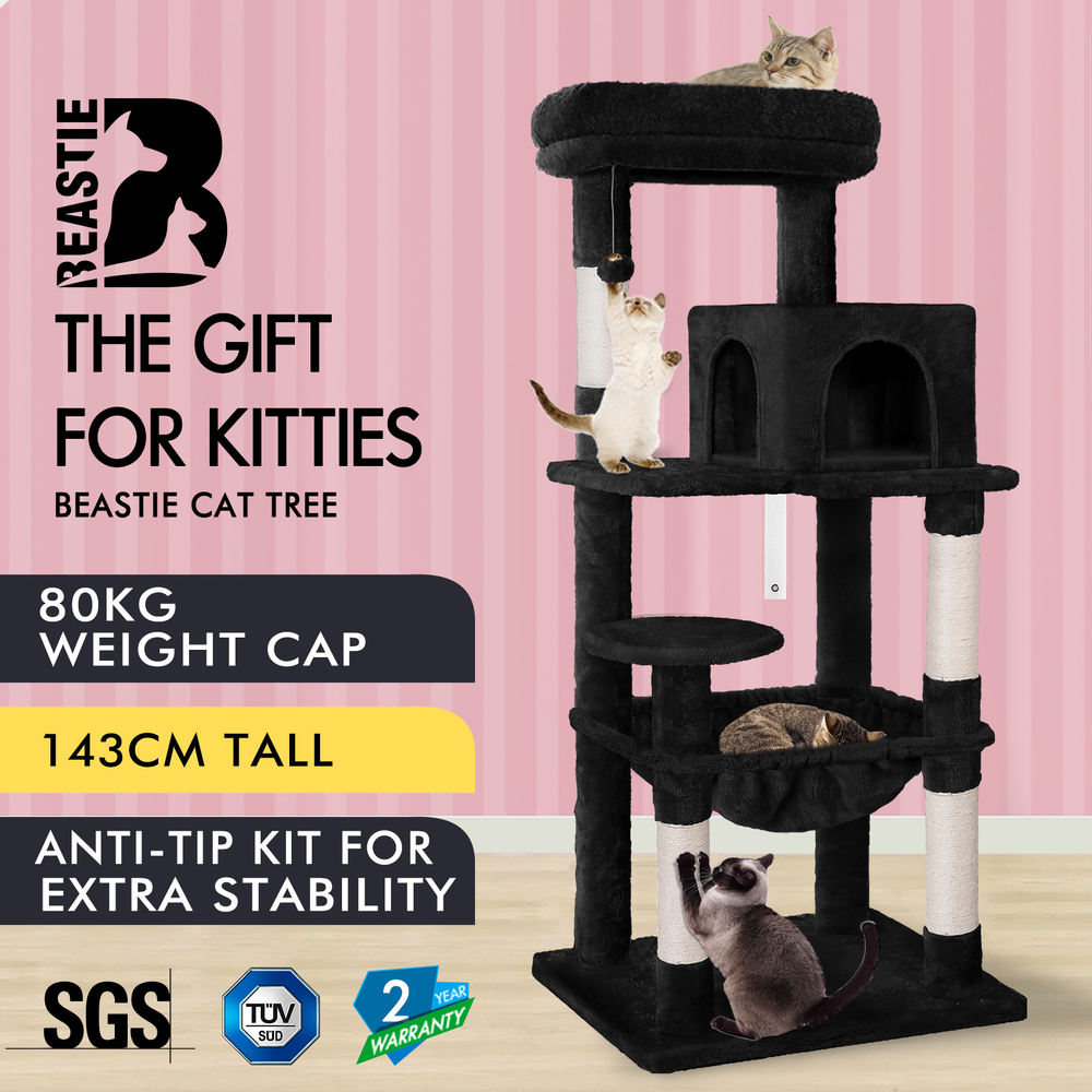 BEASTIE Cat Tree Scratching Post Scratcher Tower Condo House Furniture Bed Stand - Picture 210 of 474