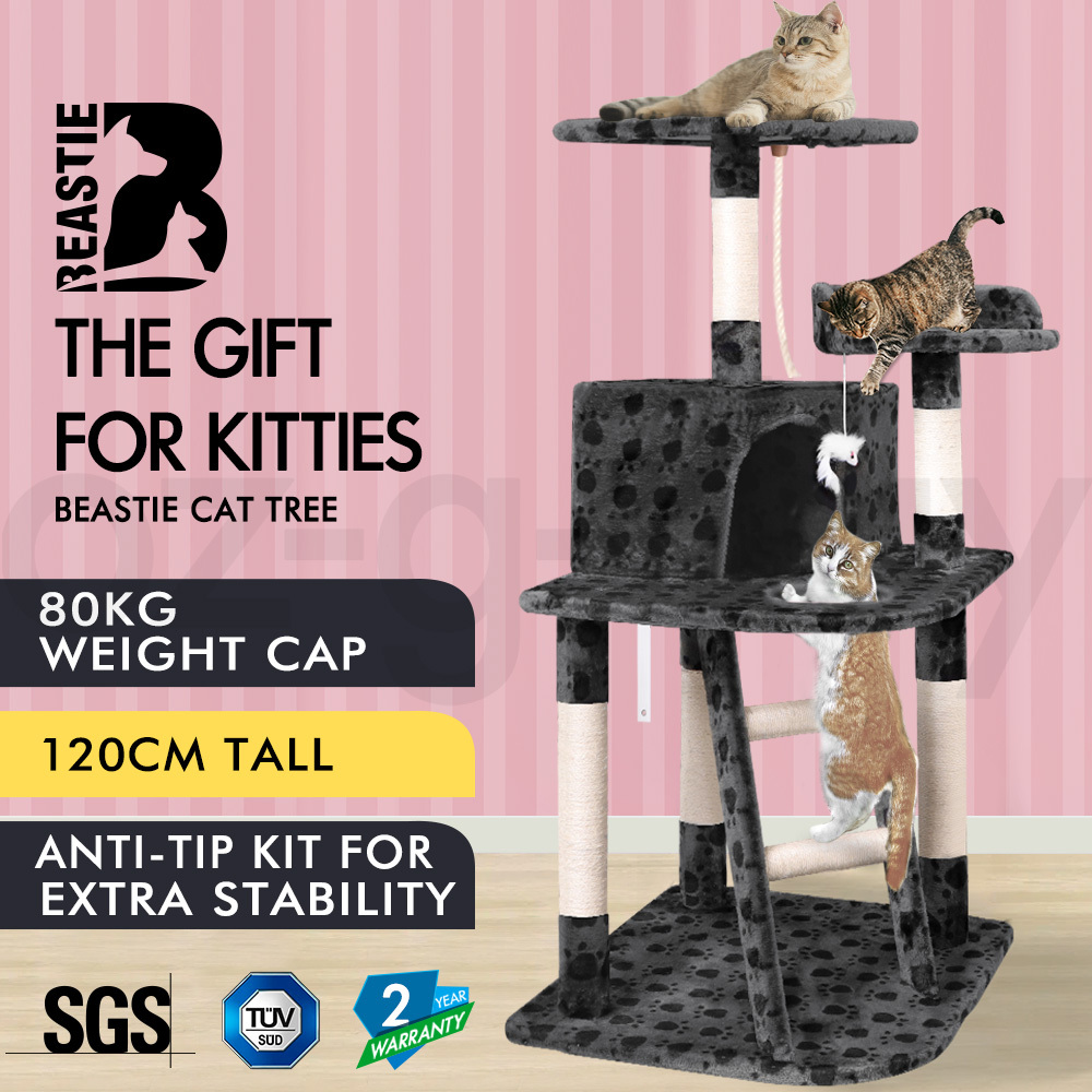 BEASTIE Cat Tree Scratching Post Scratcher Tower Condo House Furniture Bed Stand - Picture 102 of 474