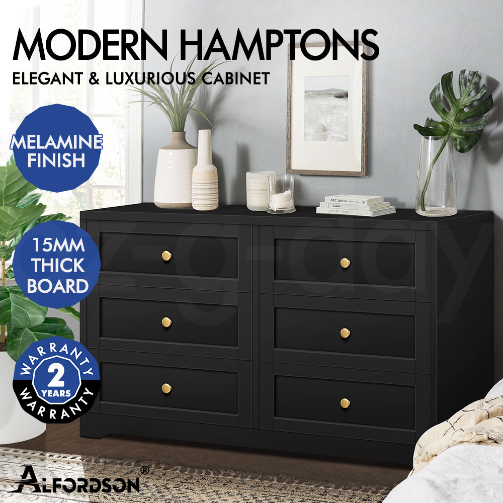ALFORDSON Chest of Drawers Hamptons Storage Cabinet Dresser Tallboy Buffet - Picture 41 of 154