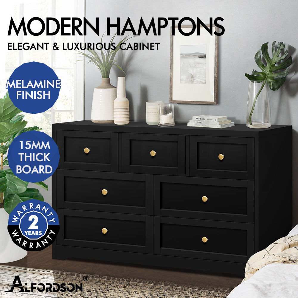 ALFORDSON Chest of Drawers Hamptons Storage Cabinet Dresser Tallboy Buffet - Picture 63 of 154