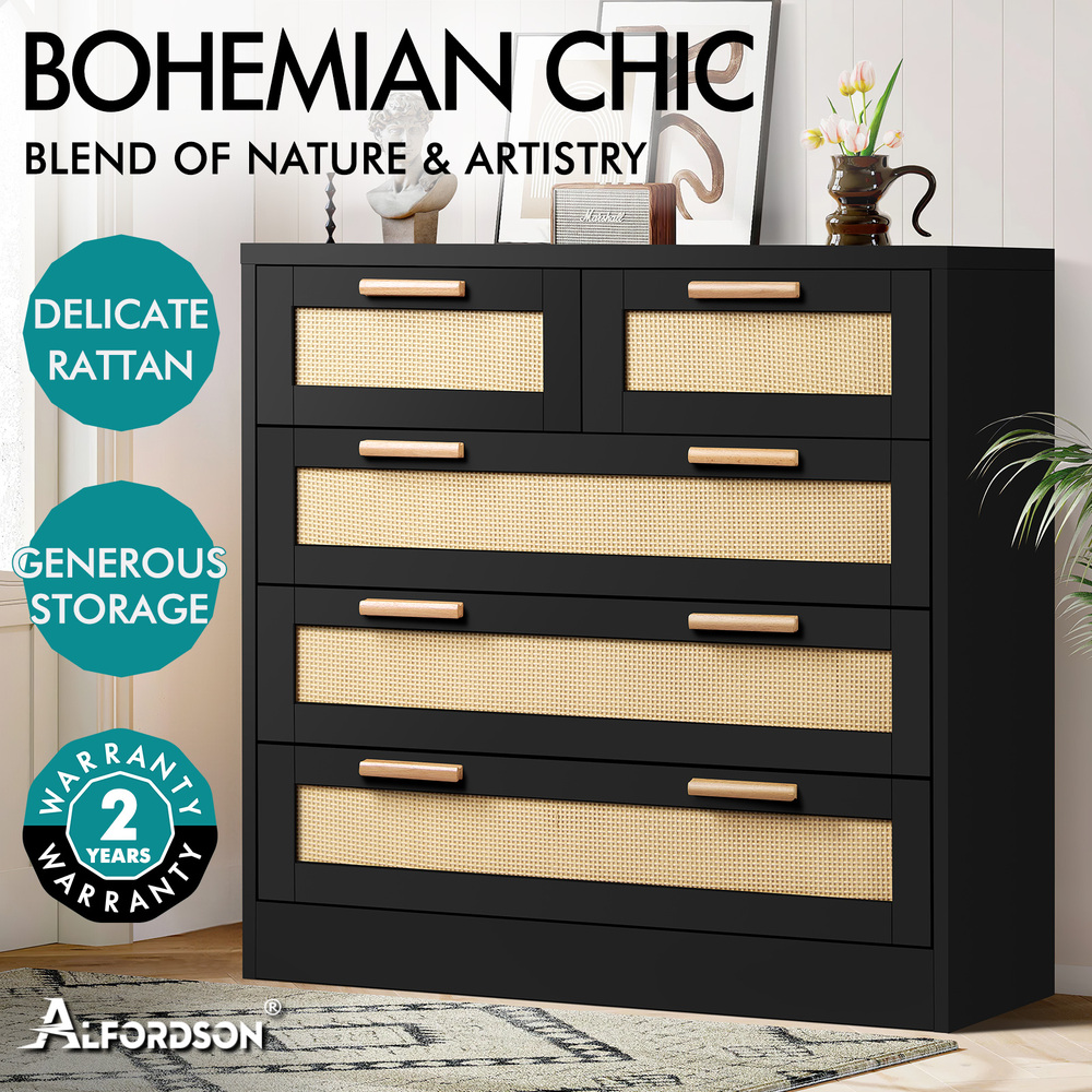 ALFORDSON Chest of Drawers Hamptons Storage Cabinet Dresser Tallboy Buffet - Picture 131 of 154