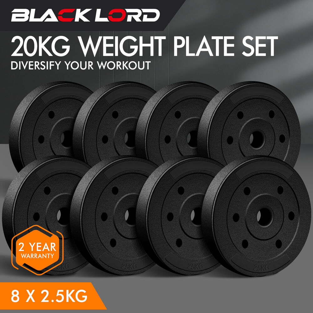 BLACK LORD 20kg 40kg Dumbbell Set Adjustable Barbell Kettlebell Home Gym Fitness - Picture 57 of 63
