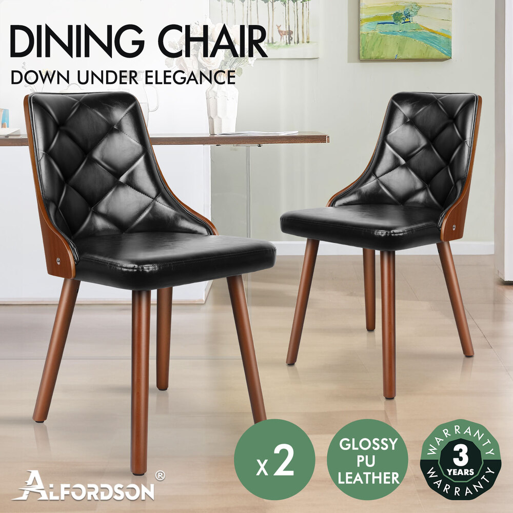 ALFORDSON Dining Chairs Kitchen Swivel PU Leather Sherpa Velvet Wooden x1/x2/x4 - Picture 65 of 592