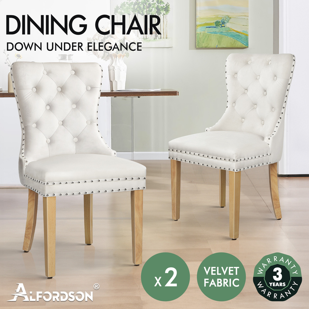 ALFORDSON Dining Chairs Kitchen Swivel PU Leather Sherpa Velvet Wooden x1/x2/x4 - Picture 129 of 592