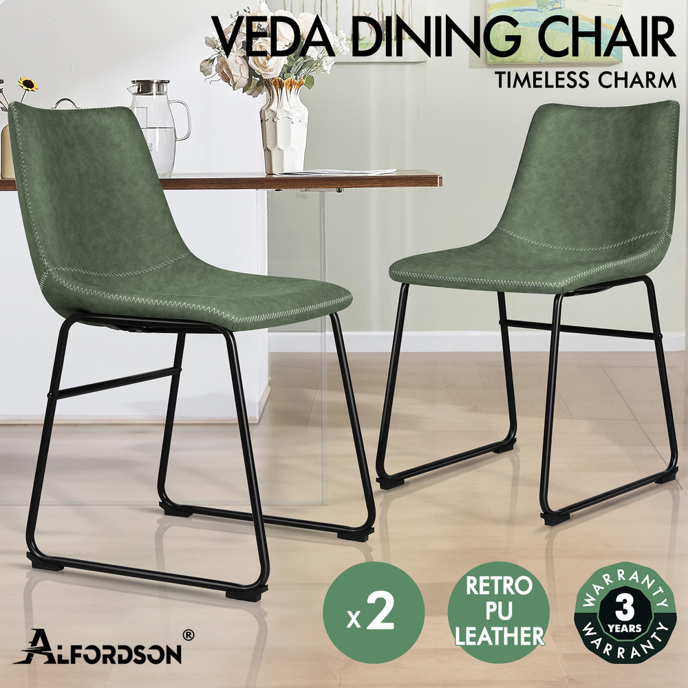 ALFORDSON Dining Chairs Kitchen Swivel PU Leather Sherpa Velvet Wooden x1/x2/x4 - Picture 533 of 592