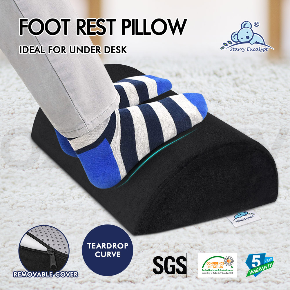 STARRY EUCALYPT Foot Rest Stool Adjustable Foot Pad Foam Pillow Under Desk - Picture 23 of 42