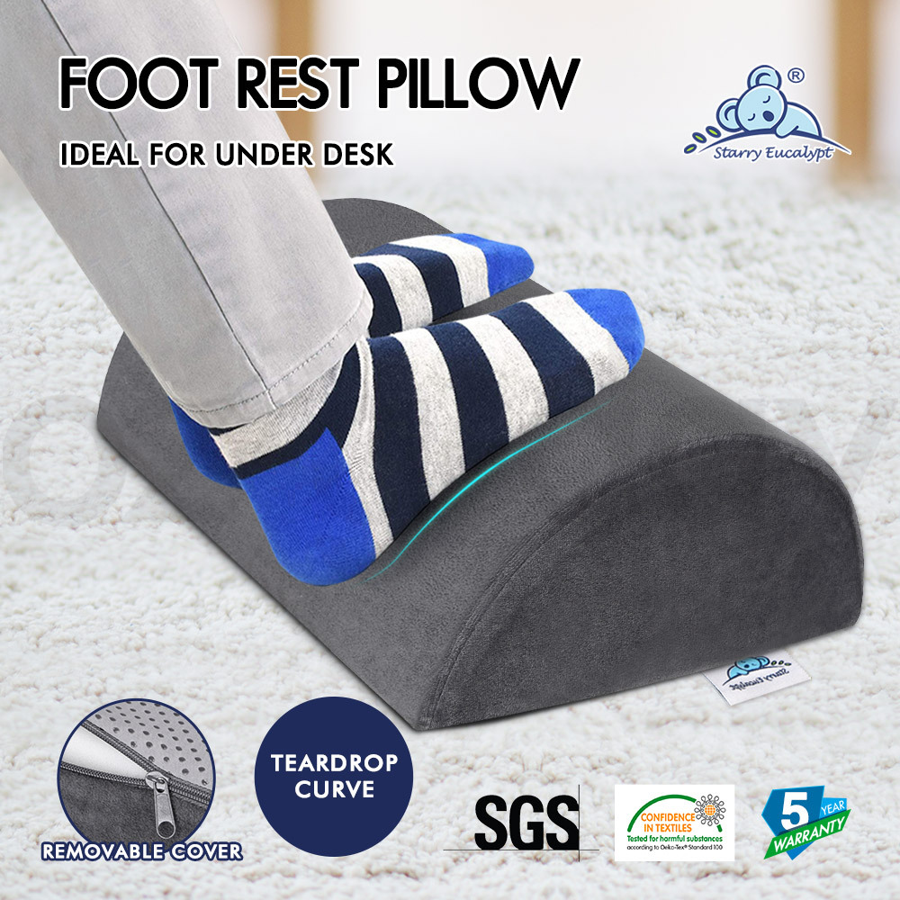 STARRY EUCALYPT Foot Rest Stool Adjustable Foot Pad Foam Pillow Under Desk - Picture 33 of 42