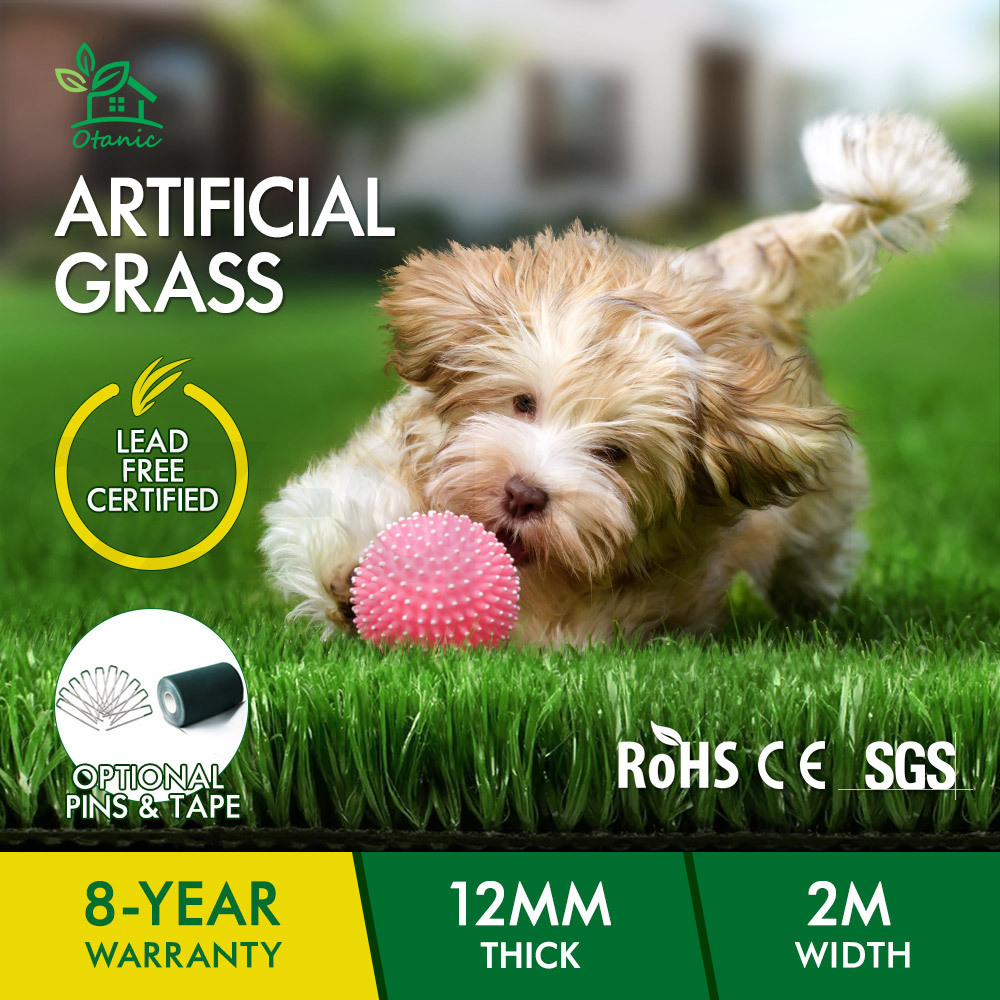 OTANIC Artificial Synthetic Grass Fake Lawn Turf Plants 10-60SQM Roll 12mm - Picture 49 of 120