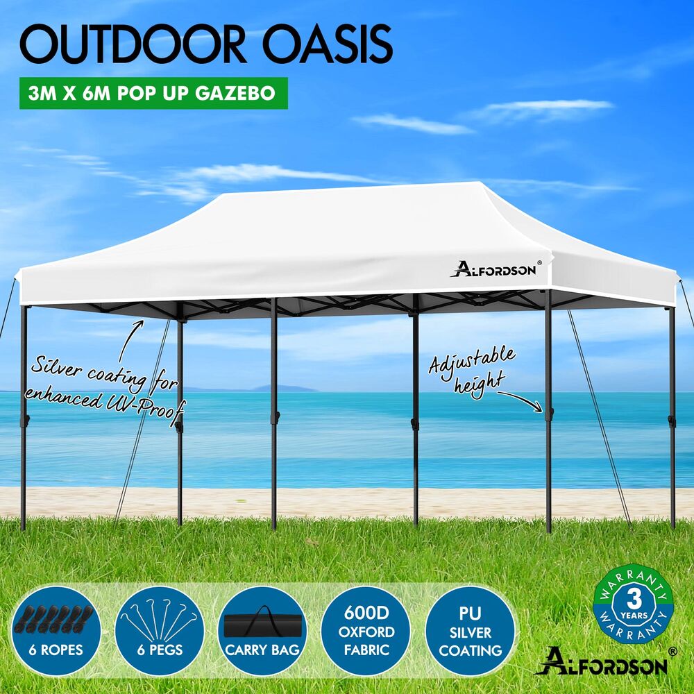 ALFORDSON Gazebo Pop Up Marquee Outdoor Folding Tent Canopy 3x3m 3x4.5m 3x6m - Picture 136 of 291