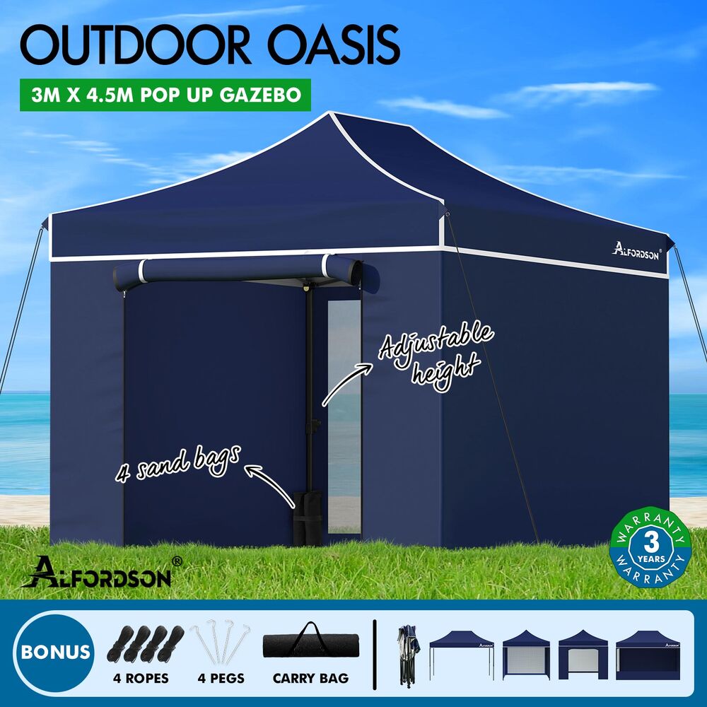 ALFORDSON Gazebo 3x4.5m Pop Up Marquee Outdoor Folding Tent Wedding Party Canopy - Picture 76 of 99