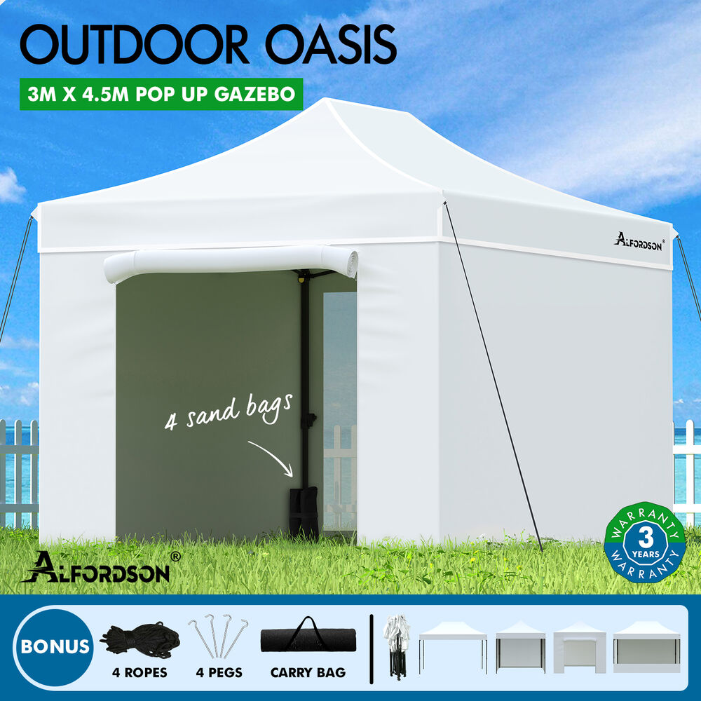 ALFORDSON Gazebo Pop Up Marquee Outdoor Folding Tent Canopy 3x3m 3x4.5m 3x6m - Picture 232 of 291