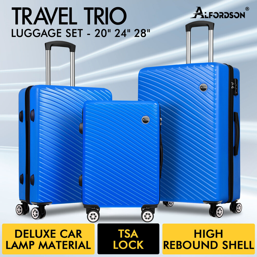 ALFORDSON Luggage 3PCS Set Suitcase Travel Trolley TSA Carry on Hard Case - Picture 243 of 254