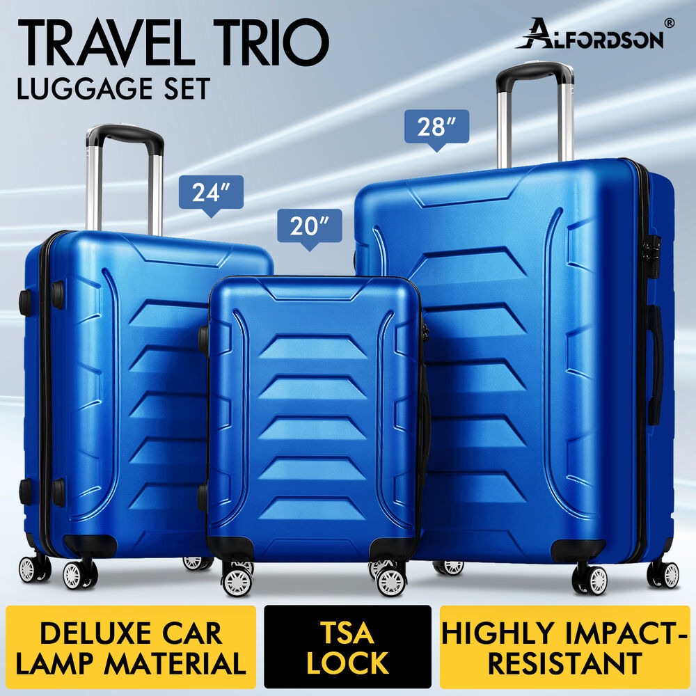 ALFORDSON Luggage 3PCS Set Suitcase Travel Trolley TSA Carry on Hard Case - Picture 19 of 254