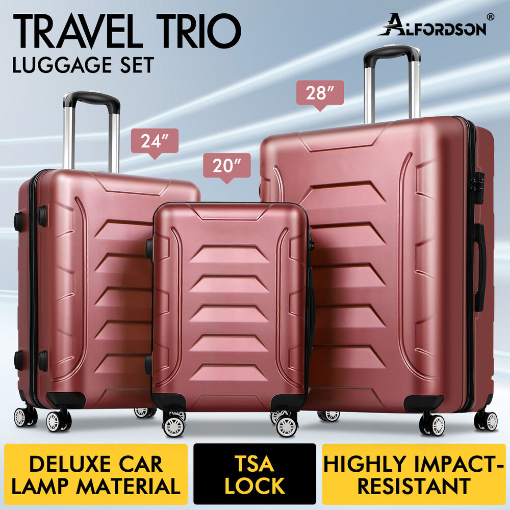 ALFORDSON Luggage 3PCS Set Suitcase Travel Trolley TSA Carry on Hard Case - Picture 52 of 254