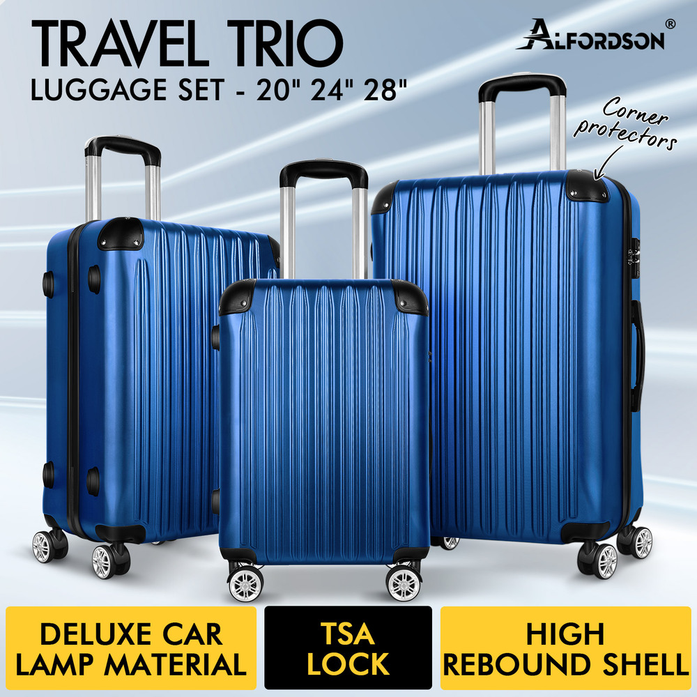 ALFORDSON Luggage 3PCS Set Suitcase Travel Trolley TSA Carry on Hard Case - Picture 87 of 254