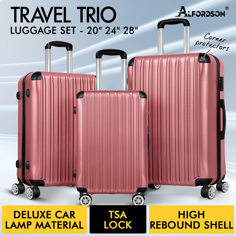 ALFORDSON Luggage 3PCS Set Suitcase Travel Trolley TSA Carry on Hard Case - Picture 111 of 254