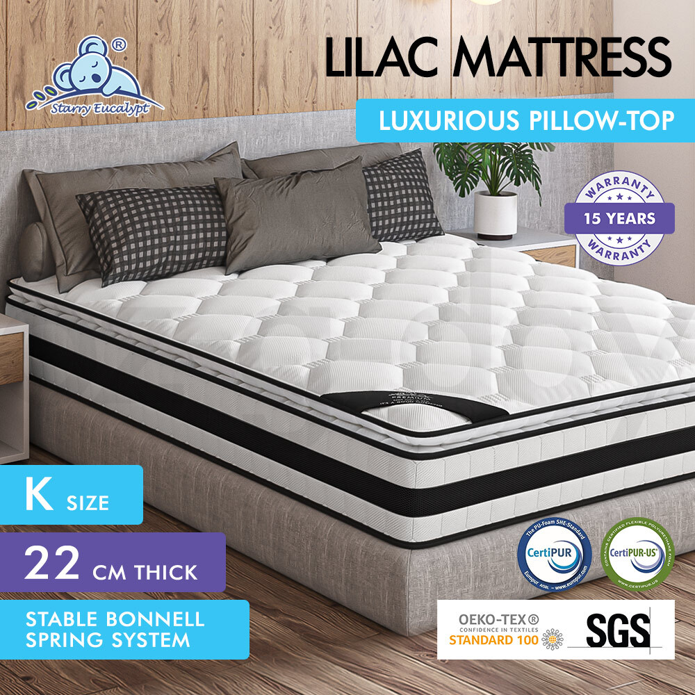 STARRY EUCALYPT Mattress Euro Top Memory Foam Bed Queen Double King Single - Picture 71 of 318