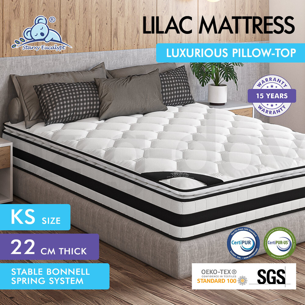 STARRY EUCALYPT Mattress Euro Top Memory Foam Bed Queen Double King Single - Picture 115 of 318
