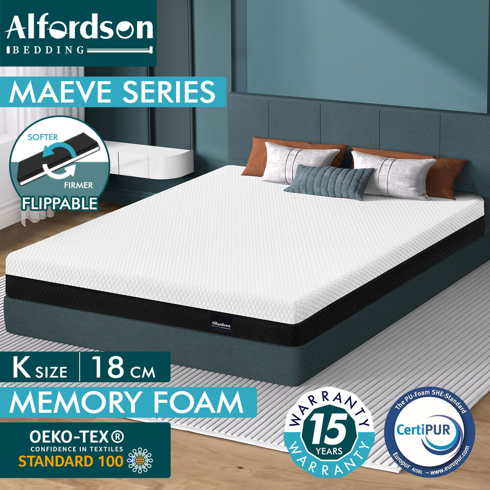 ALFORDSON Mattress Queen Double King Single Bed Euro Top Memory Foam Bedding - Picture 18 of 193