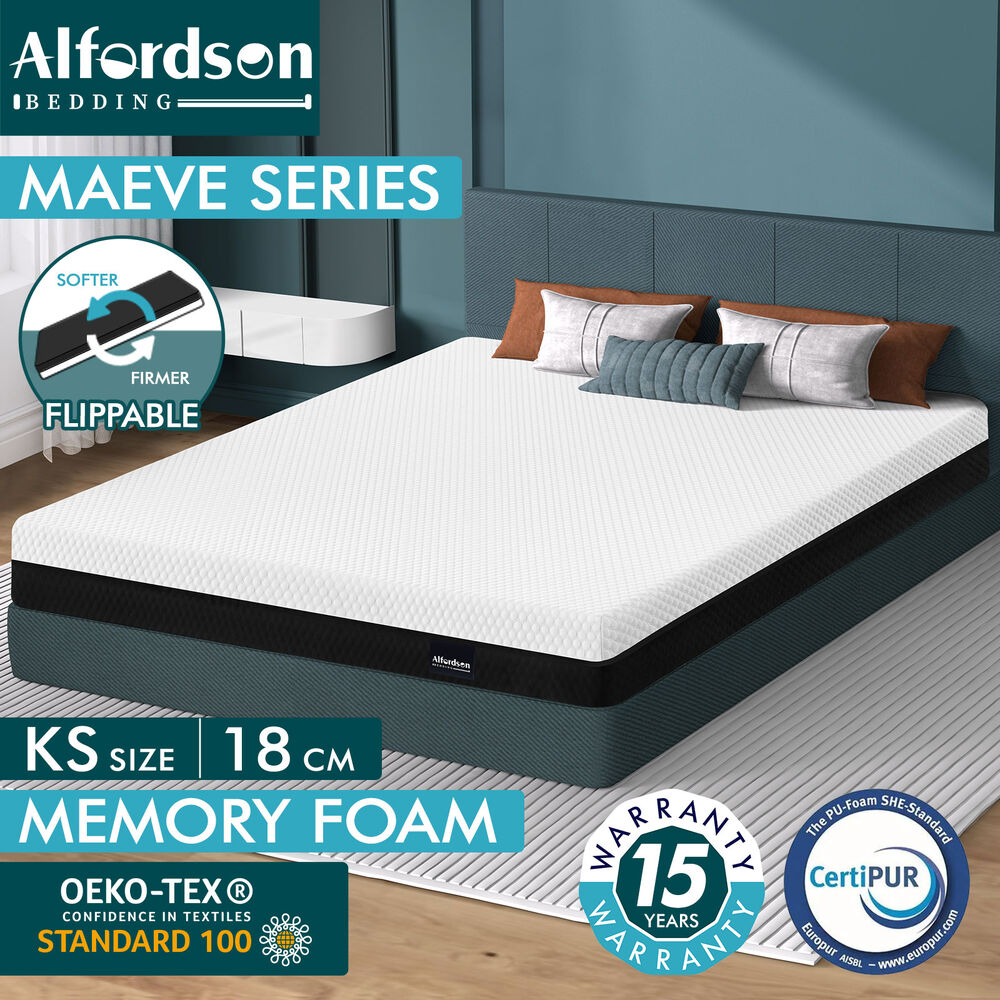 ALFORDSON Mattress Queen Double King Single Bed Euro Top Memory Foam Bedding - Picture 29 of 193
