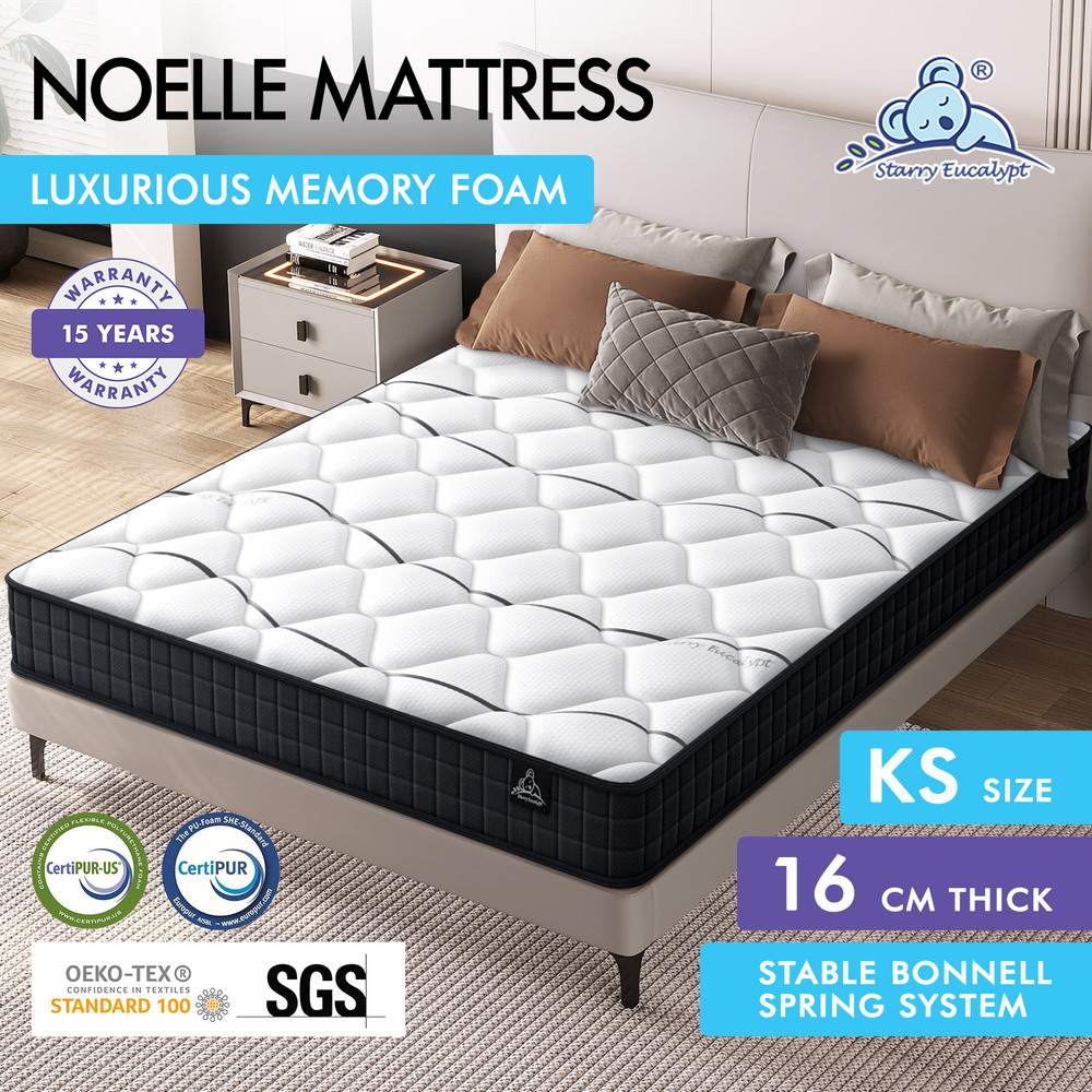 STARRY EUCALYPT Mattress Euro Top Memory Foam Bed Queen Double King Single - Picture 151 of 318