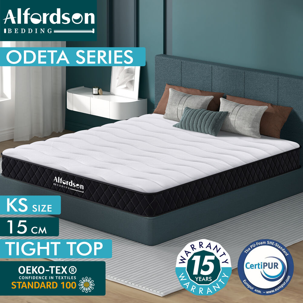 ALFORDSON Mattress Queen Double King Single Bed Euro Top Memory Foam Bedding - Picture 117 of 193