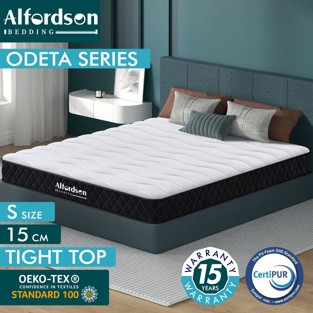 ALFORDSON Mattress Queen Double King Single Bed Euro Top Memory Foam Bedding - Picture 139 of 193