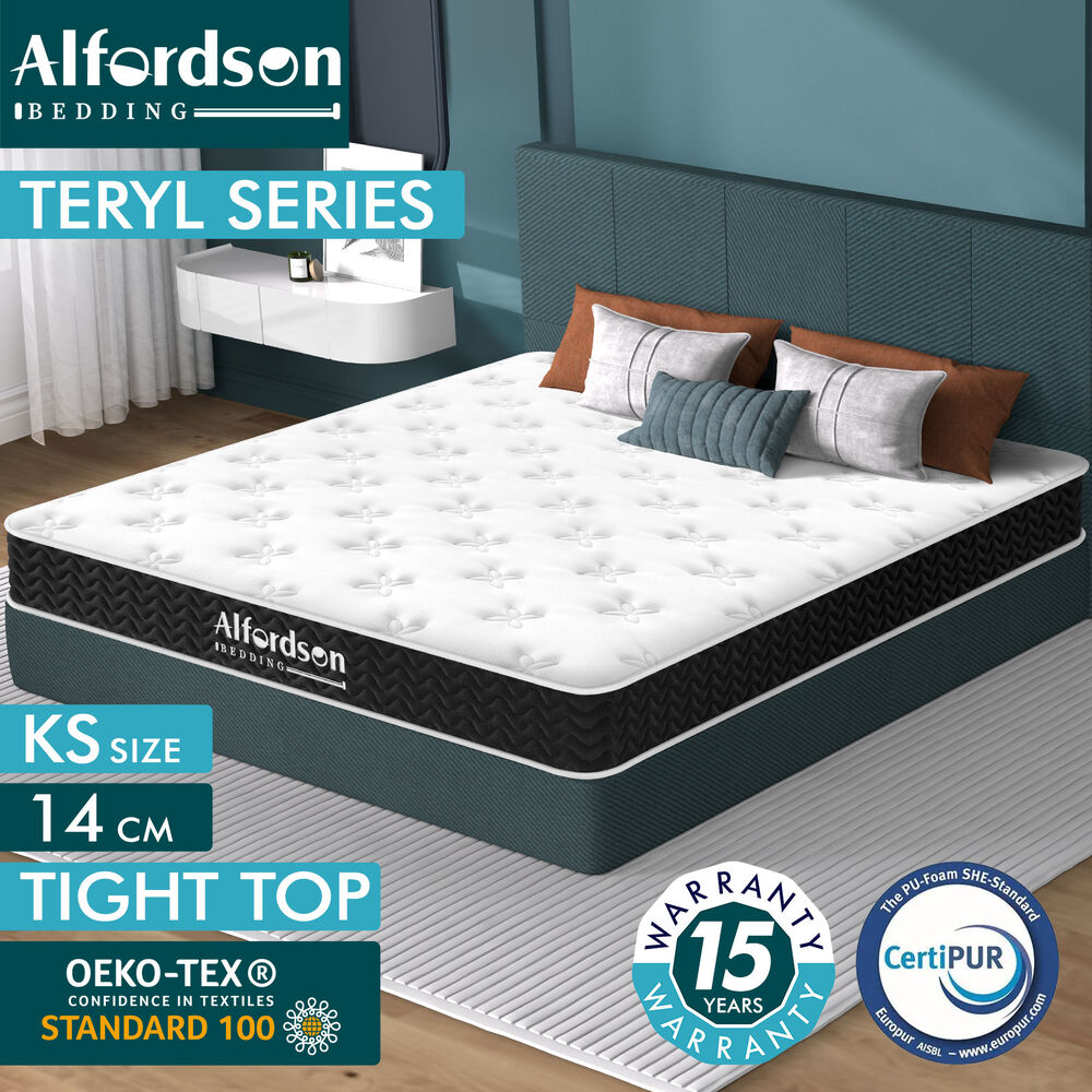 ALFORDSON Mattress Queen Double King Single Bed Euro Top Memory Foam Bedding - Picture 161 of 193