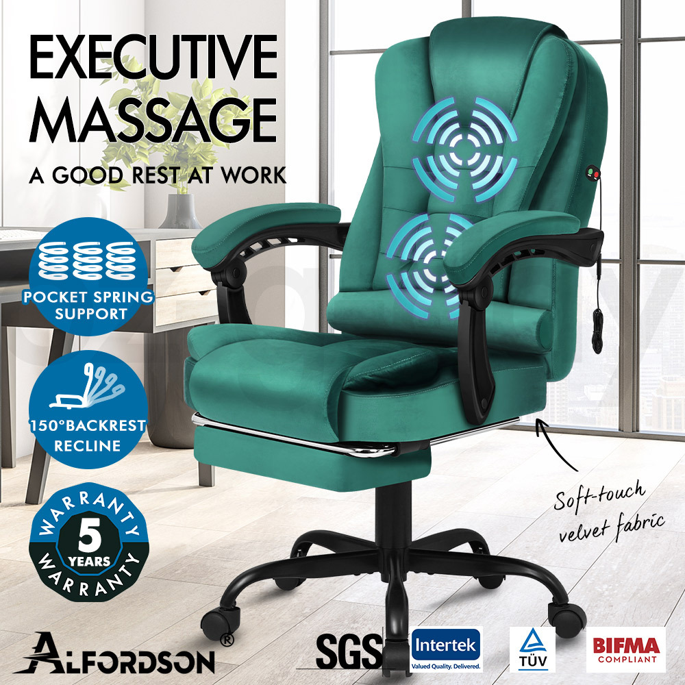 ALFORDSON Office Chair Mesh Executive Gaming Seat Leather Fabric Racing Tilt - Picture 877 of 1,188