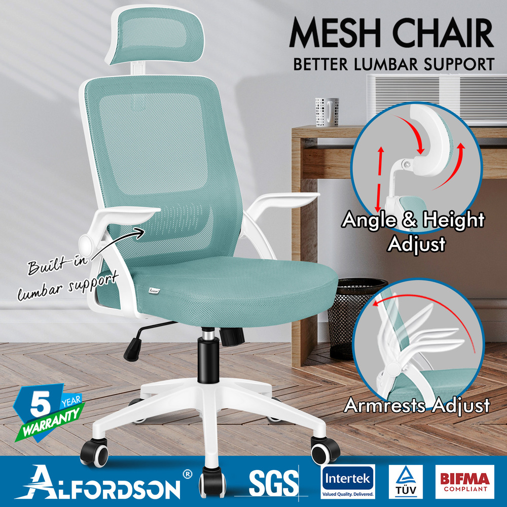 ALFORDSON Mesh Office Chair Computer Seat Executive Study Work Gaming - Picture 63 of 82