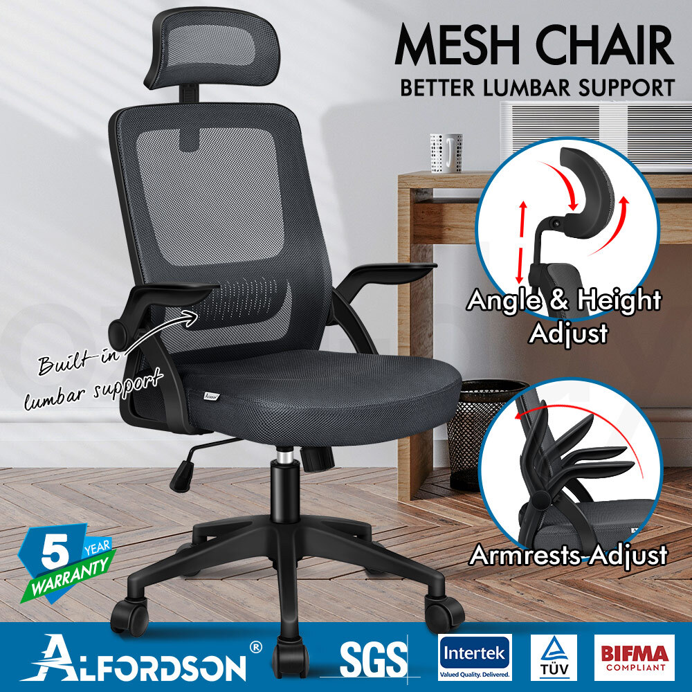 ALFORDSON Mesh Office Chair Computer Seat Executive Study Work Gaming - Picture 13 of 82