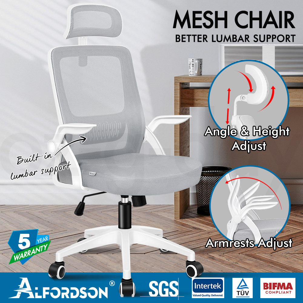 ALFORDSON Mesh Office Chair Computer Seat Executive Study Work Gaming - Picture 33 of 82