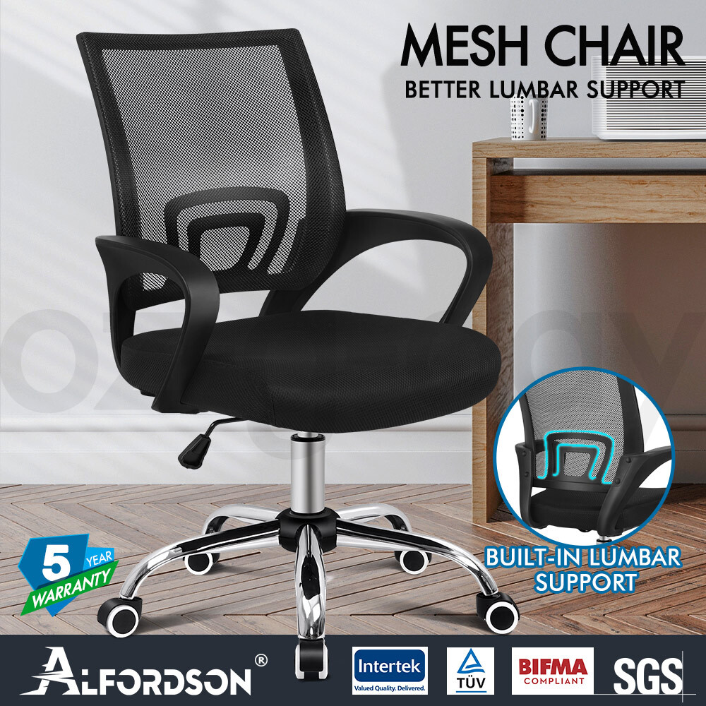 ALFORDSON Office Chair Mesh Executive Gaming Seat Leather Fabric Racing Tilt - Picture 1,081 of 1,188