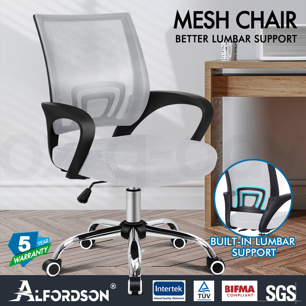 ALFORDSON Mesh Office Chair Executive Fabric Seat Gaming Racing Computer - Picture 16 of 36