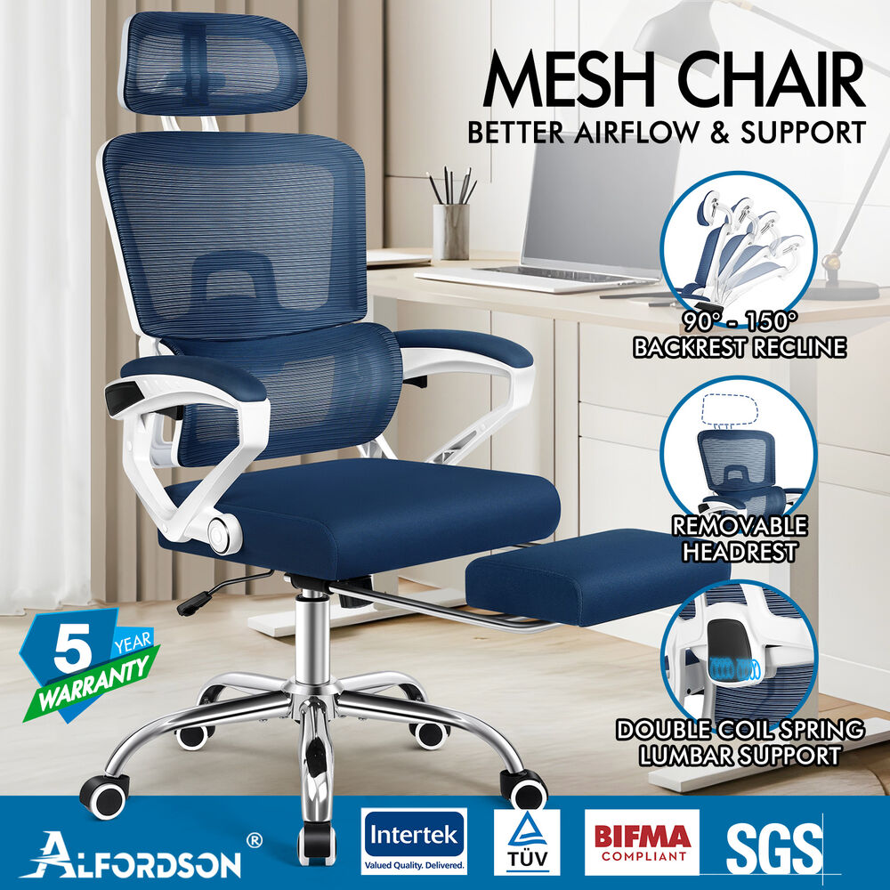 ALFORDSON Mesh Office Chair Executive Computer Fabric Seat Study Work Gaming - Picture 94 of 252