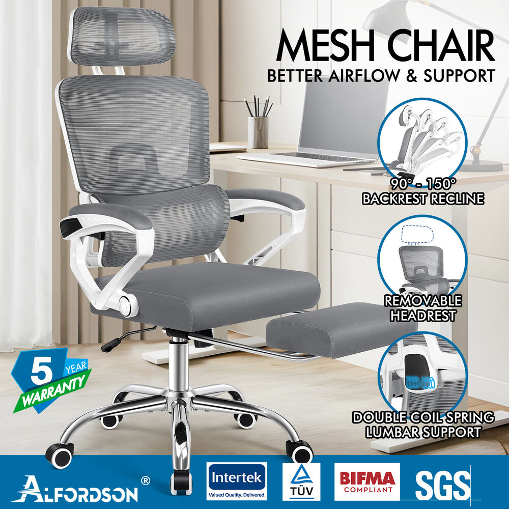 ALFORDSON Mesh Office Chair Executive Computer Fabric Seat Study Work Gaming - Picture 106 of 252