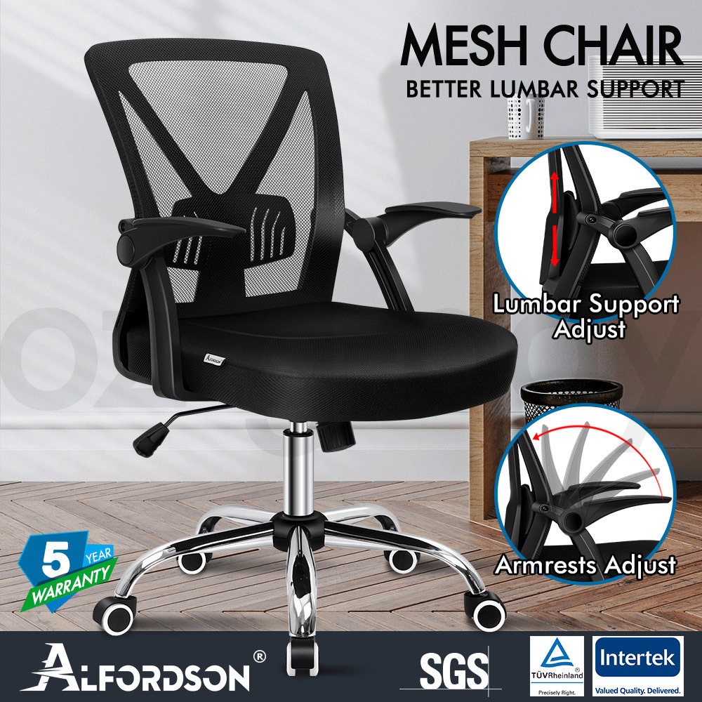ALFORDSON Office Chair Mesh Executive Gaming Seat Leather Fabric Racing Tilt - Picture 1,033 of 1,188