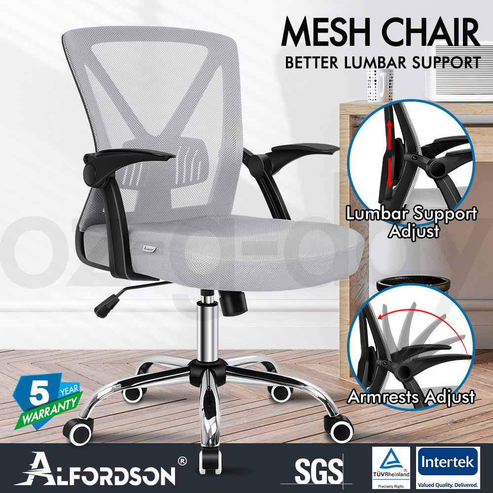 ALFORDSON Office Chair Mesh Executive Gaming Seat Leather Fabric Racing Tilt - Picture 1,045 of 1,188