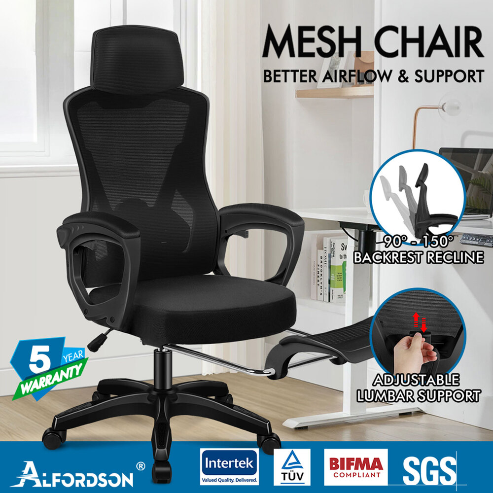 ALFORDSON Mesh Office Chair Executive Computer Fabric Seat Study Work Gaming - Picture 37 of 252