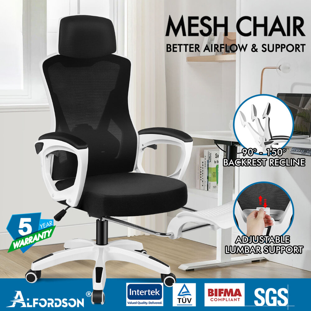 ALFORDSON Mesh Office Chair Executive Computer Fabric Seat Study Work Gaming - Picture 48 of 252