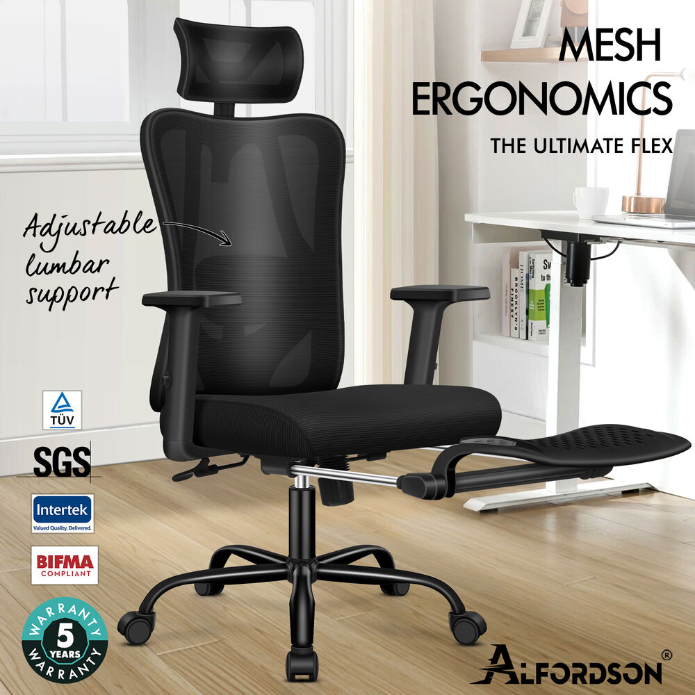 ALFORDSON Mesh Office Chair Executive Computer Fabric Seat Study Work Gaming - Picture 118 of 252