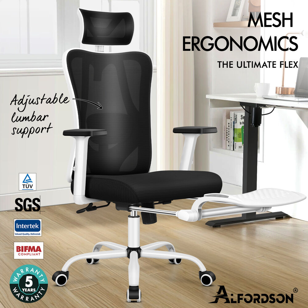 ALFORDSON Mesh Office Chair Executive Computer Fabric Seat Study Work Gaming - Picture 130 of 252