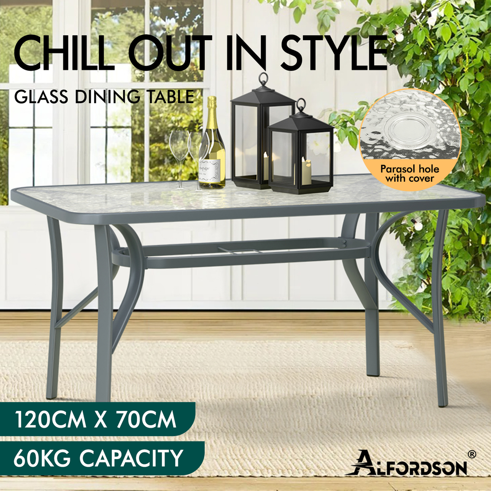 ALFORDSON Outdoor Dining Set Table and Chairs Patio Bistro Set Garden Furniture - Picture 193 of 228