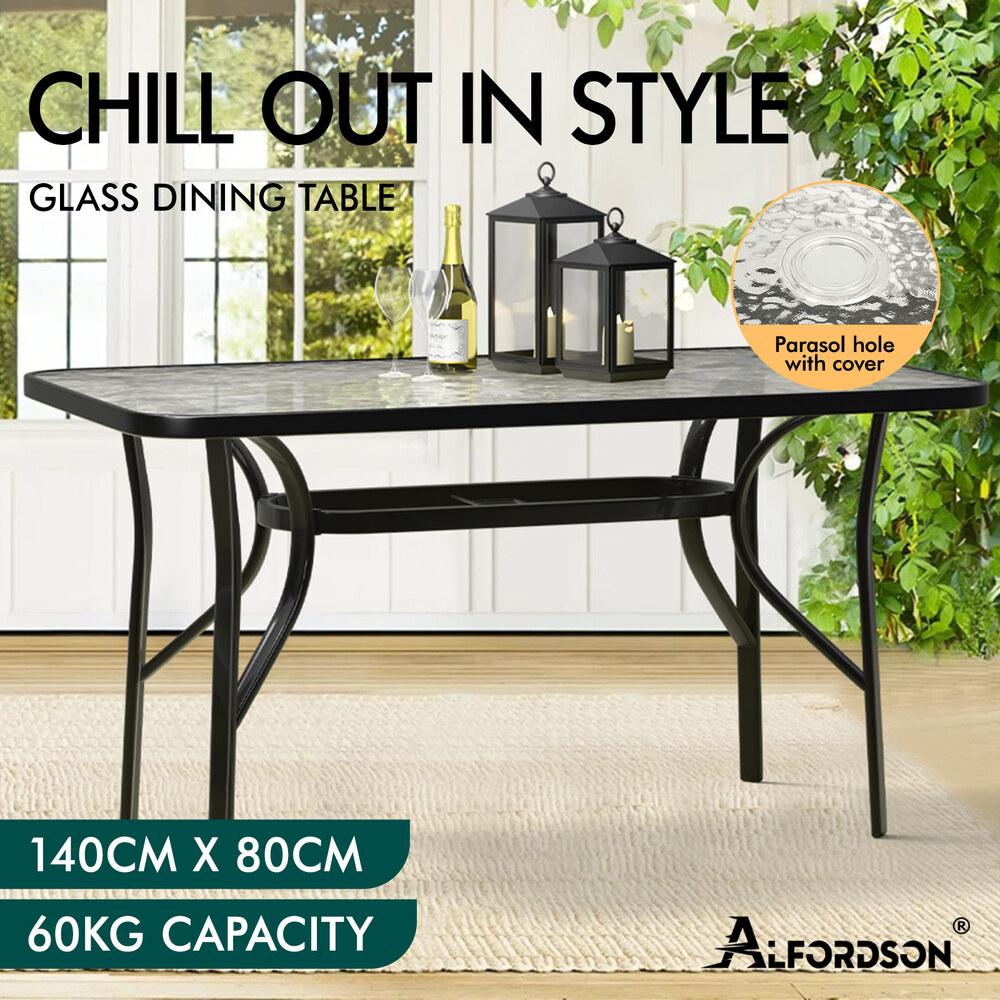 ALFORDSON Outdoor Dining Set Table and Chairs Patio Bistro Set Garden Furniture - Picture 205 of 228