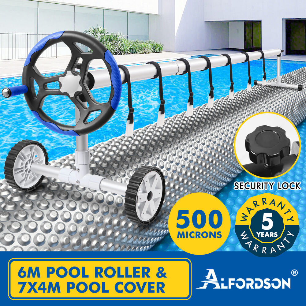 ALFORDSON Pool Cover 500 Micron Solar Blanket Roller Isothermal Swimming Set - Picture 168 of 311