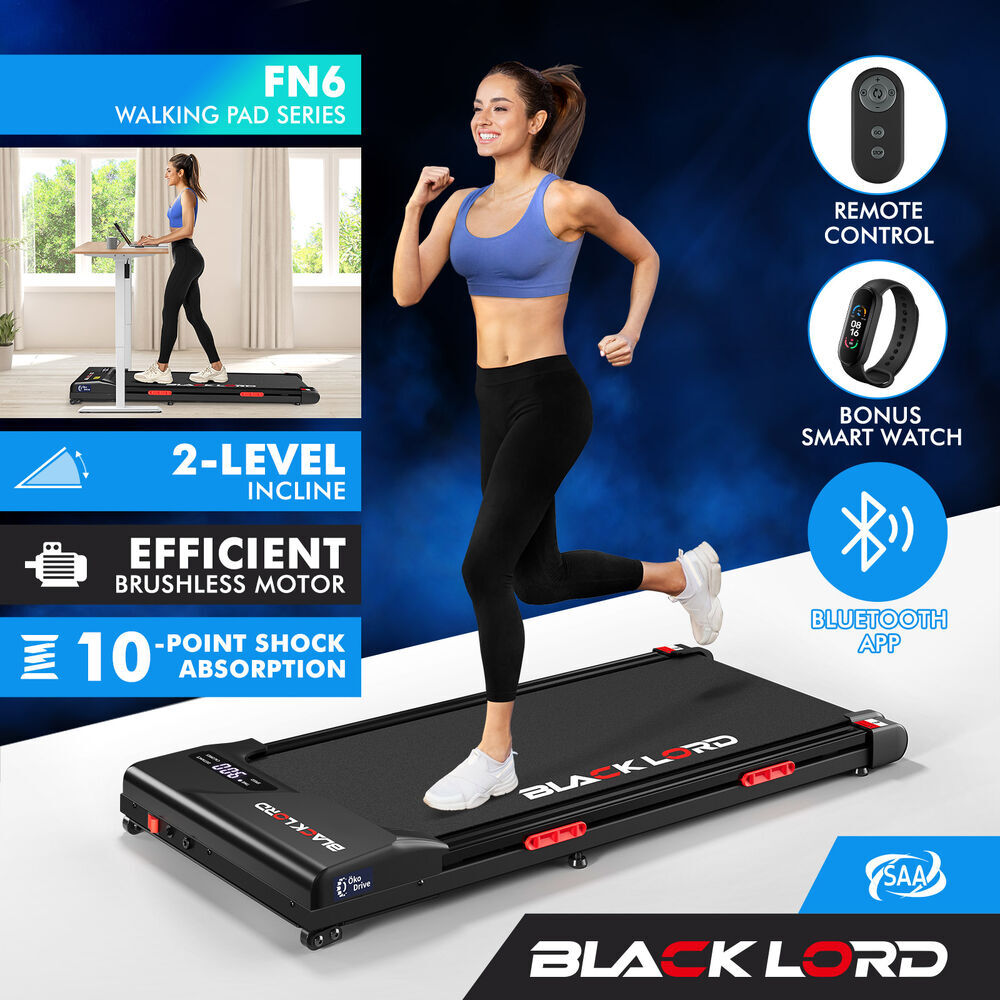 BLACK LORD Treadmill Electric Walking Pad Home Office Gym Fitness Remote Control - Picture 553 of 564