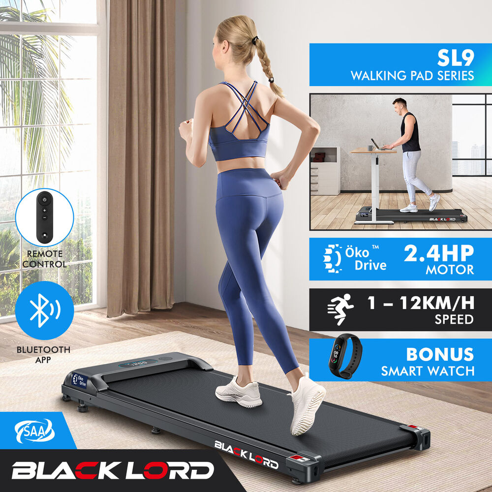 BLACK LORD Treadmill Electric Walking Pad Home Office Gym Fitness Remote Control - Picture 313 of 564